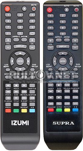 STV-LC3244FLD (модель #0123), IZUMI TL32H615DB пульт для моноблока (TV + DVD) SUPRA и IZUMI