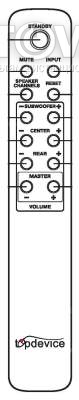 TDE-455 5.1 пульт для акустической системы TOPDEVICE 