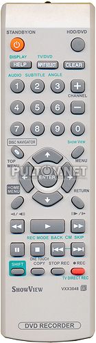 VXX3048 пульт для DVD-рекордера PIONEER DVR-433H